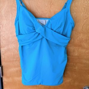 NWT Lands' End wrap tankini swim top (sz 18)